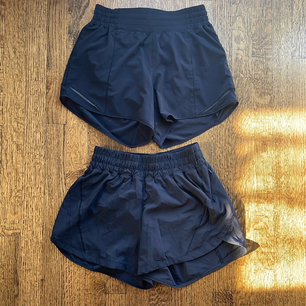 Two pair Lululemon Shorts Women’s Size 6